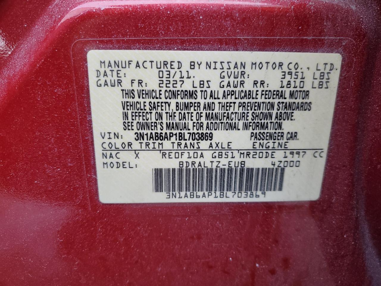 2011 Nissan Sentra - Image 12