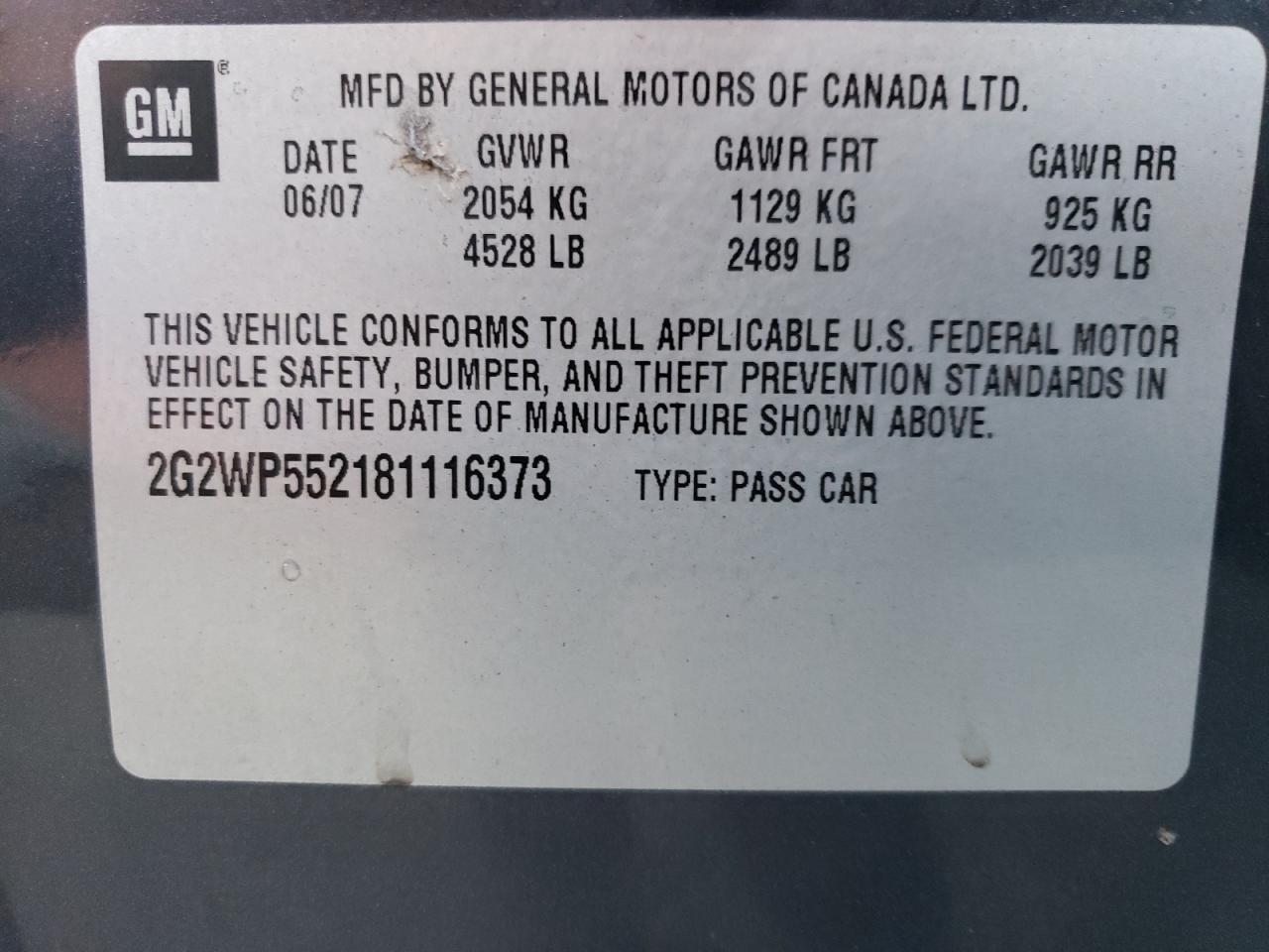 2008 Pontiac Grand Prix - Image 13