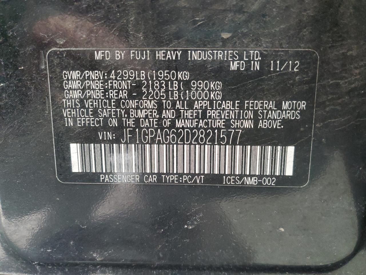 2013 Subaru Impreza - Image 13