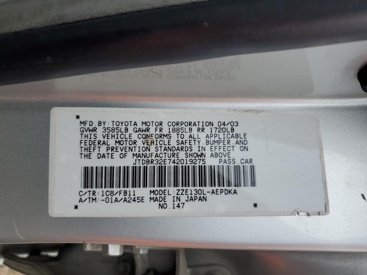 2004 Toyota Corolla - Image 12
