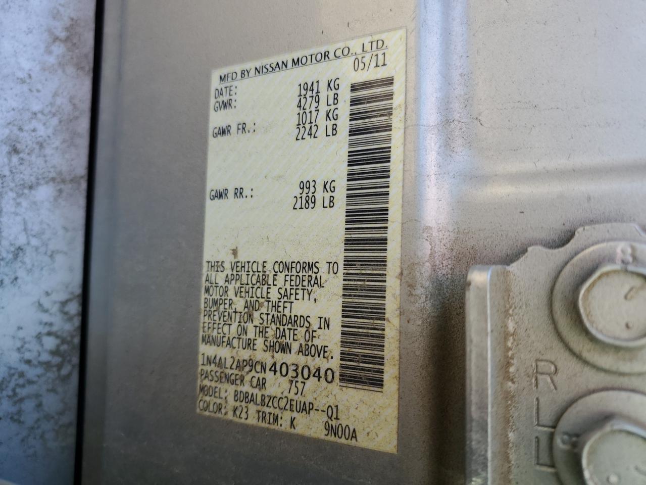 2012 Nissan Altima - Image 14