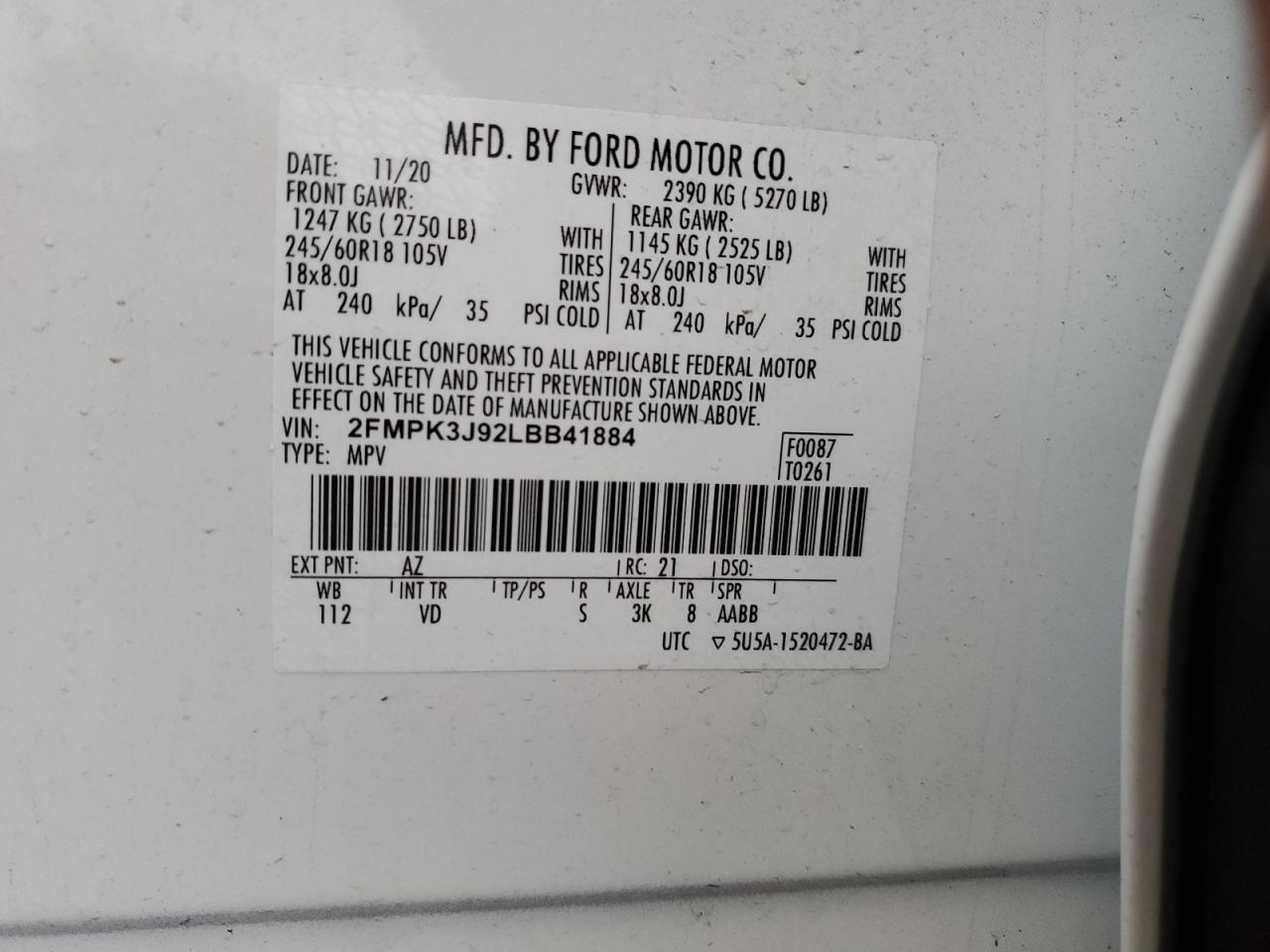 2020 Ford Edge - Image 12