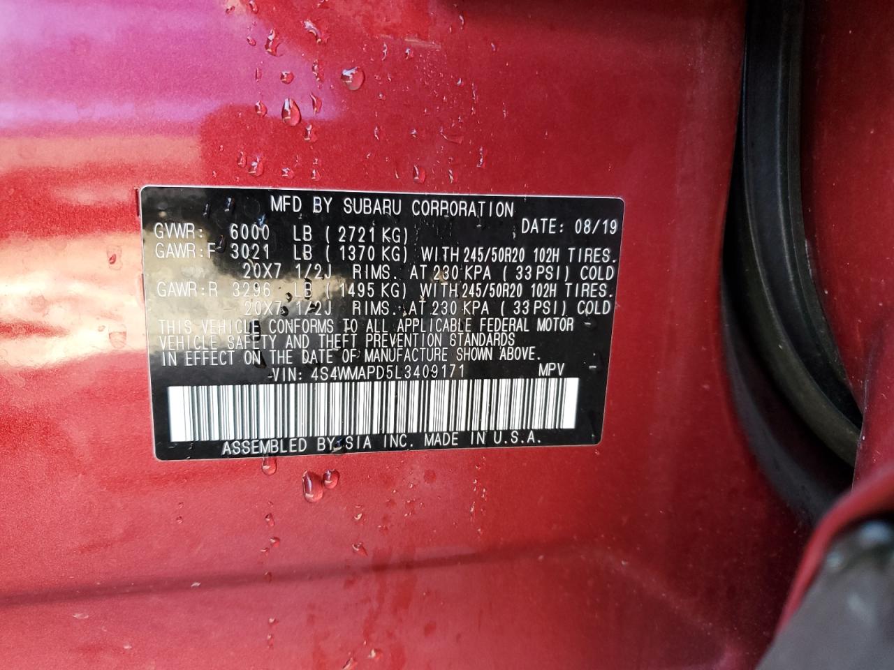 2020 Subaru Ascent - Image 13