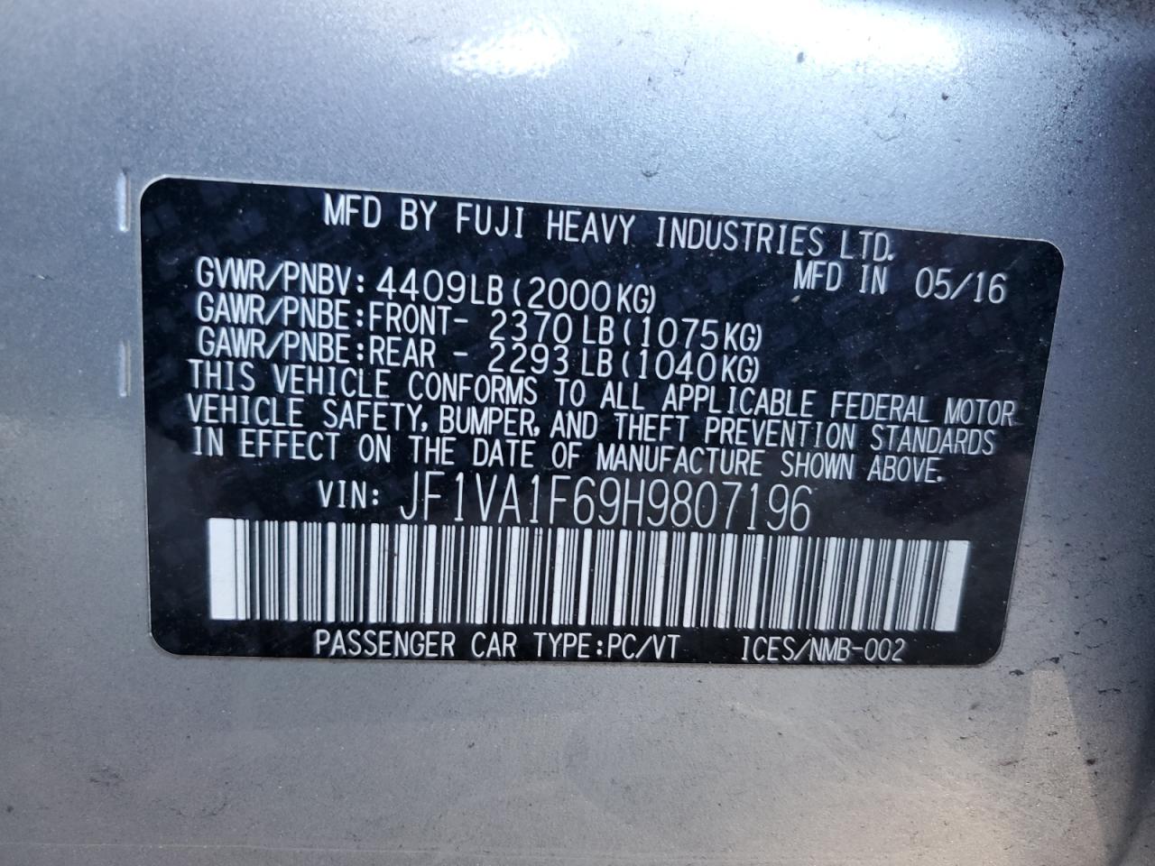 2017 Subaru WRX - Image 12
