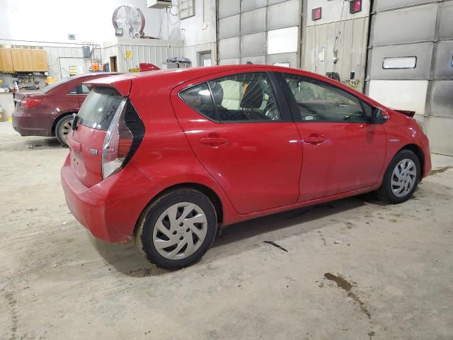  TOYOTA PRIUS 2015 Czerwony