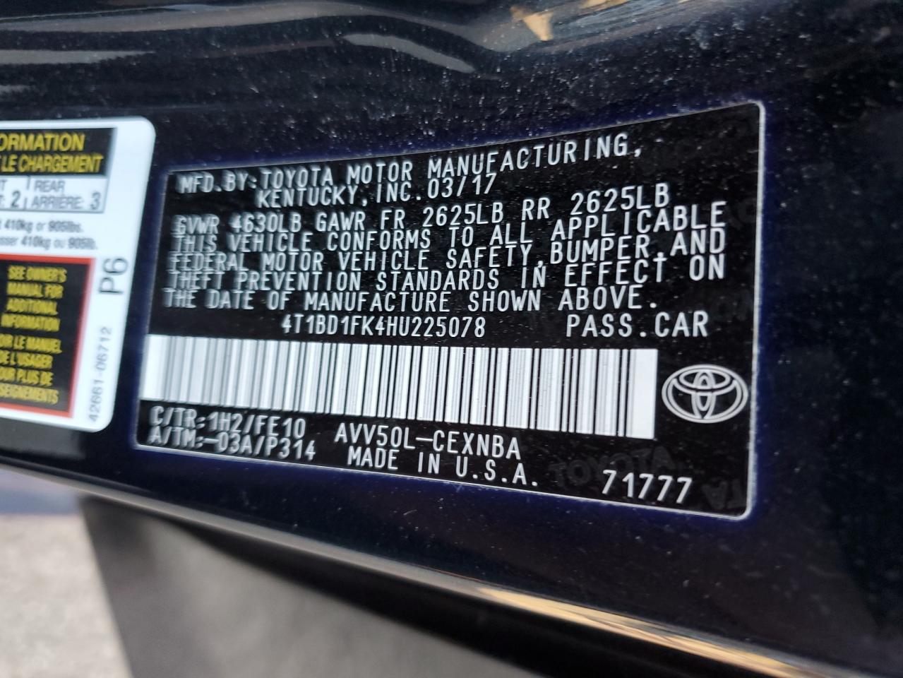 2017 Toyota Camry - Image 12