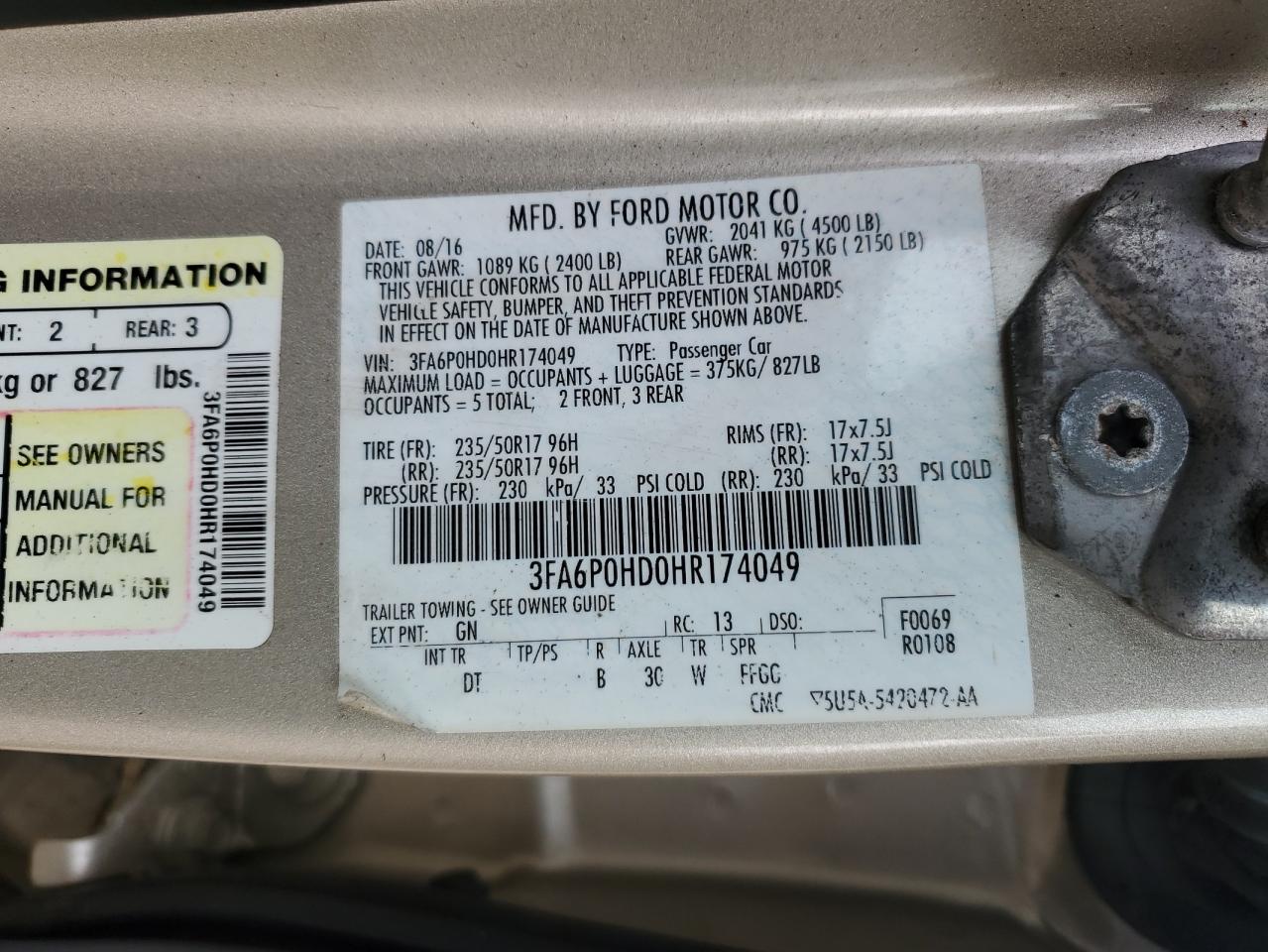 2017 Ford Fusion - Image 12