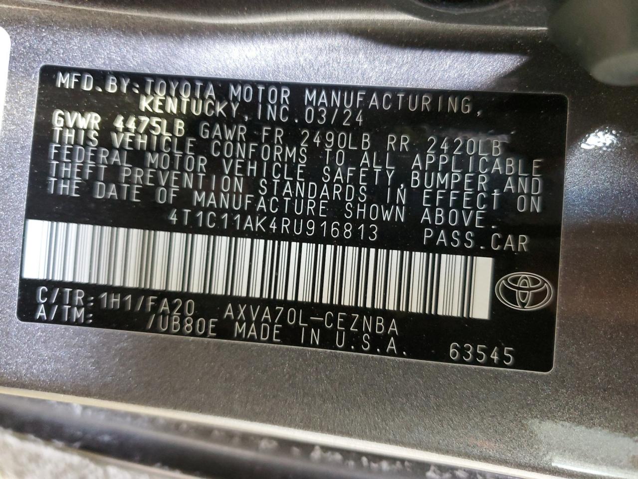 2024 Toyota Camry - Image 12