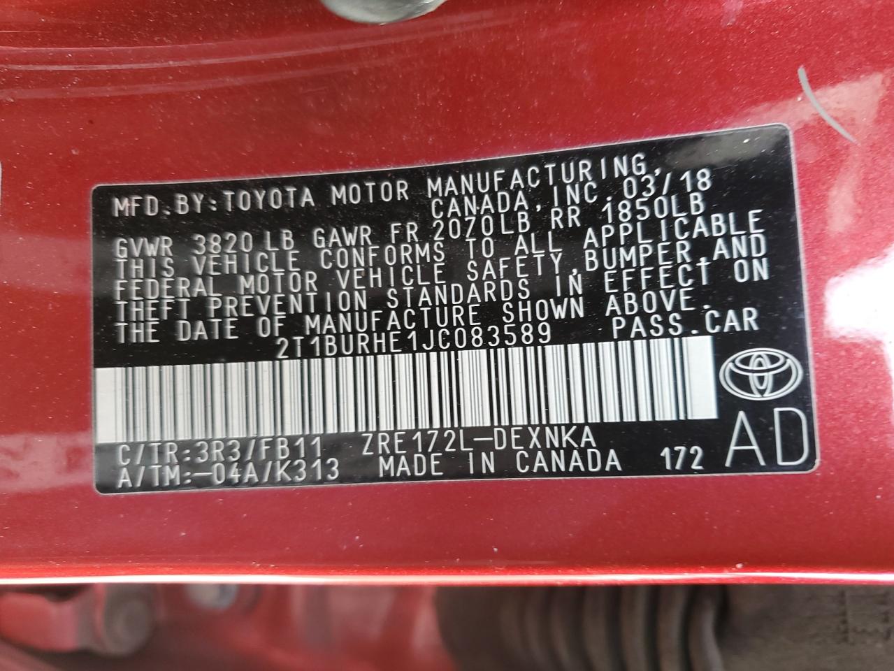 2018 Toyota Corolla - Image 12