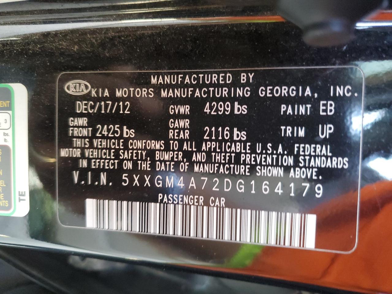 2013 Kia Optima - Image 12