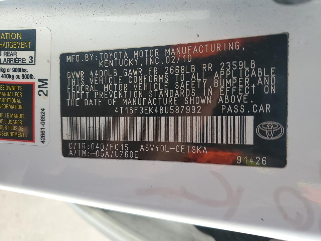 2011 Toyota Camry - Image 12