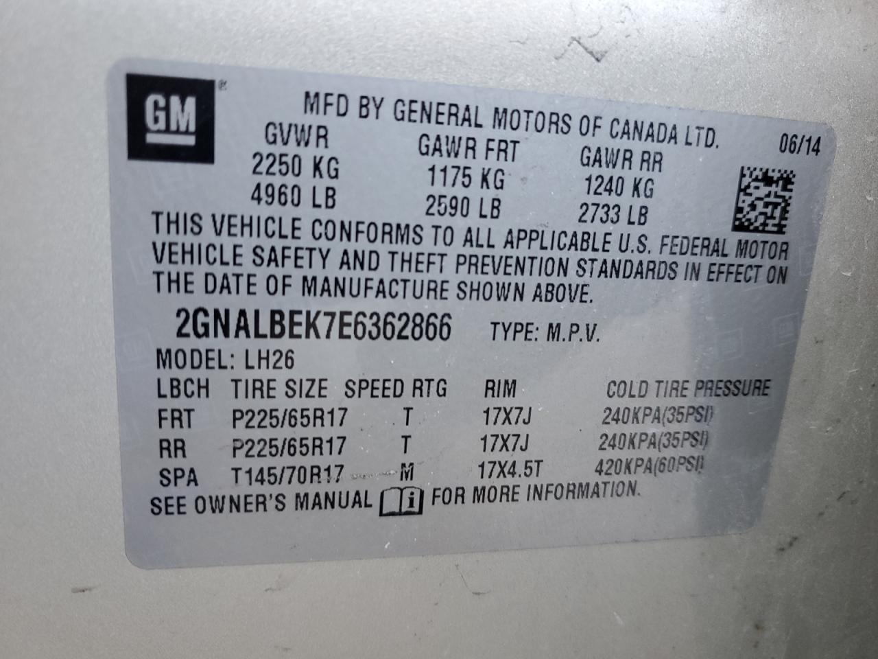 2014 Chevrolet Equinox - Image 13