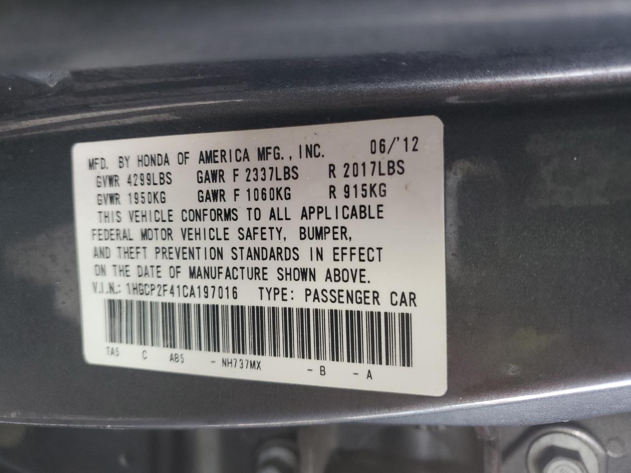 2012 Honda Accord - Image 14