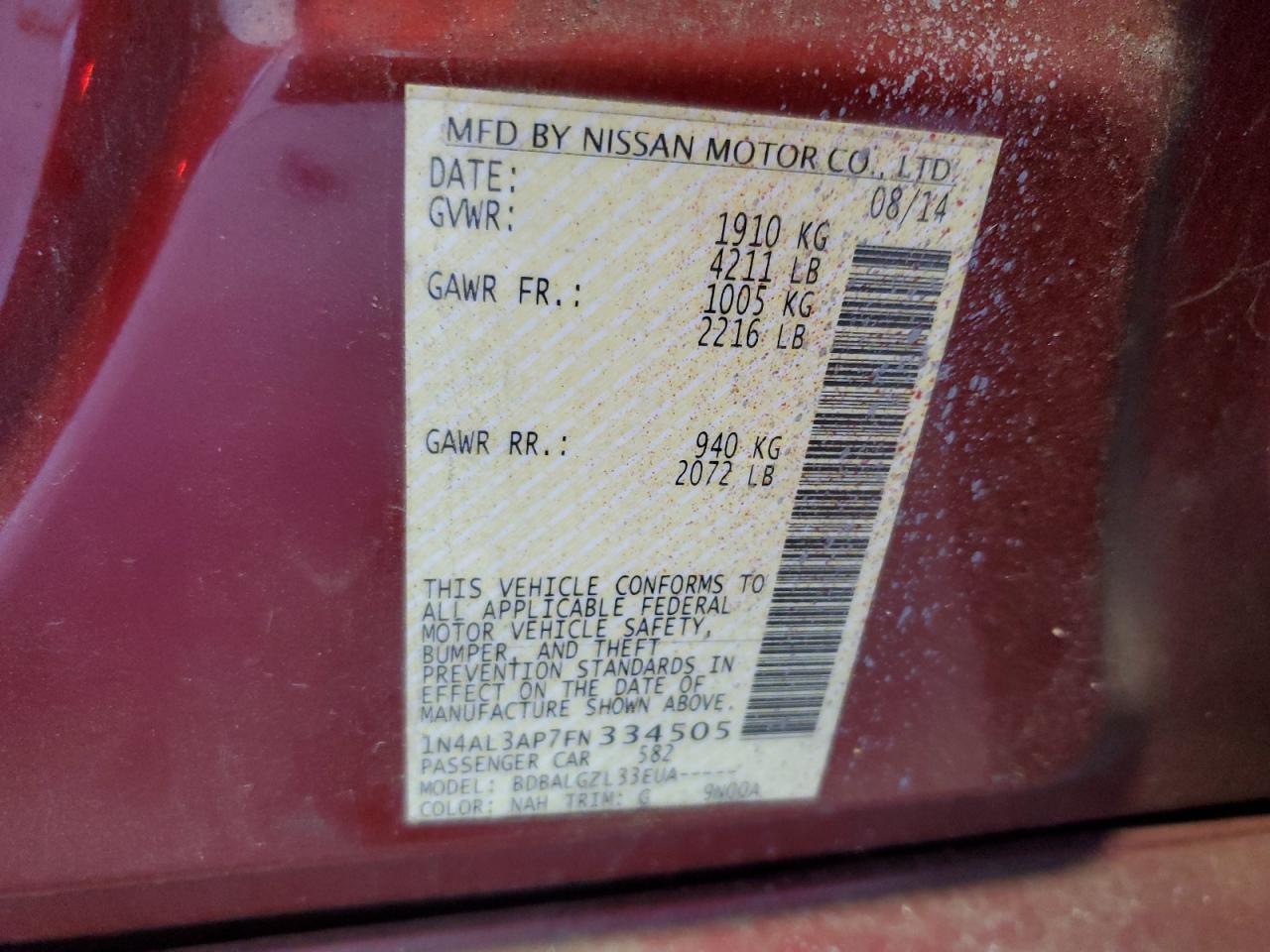 2015 Nissan Altima - Image 15