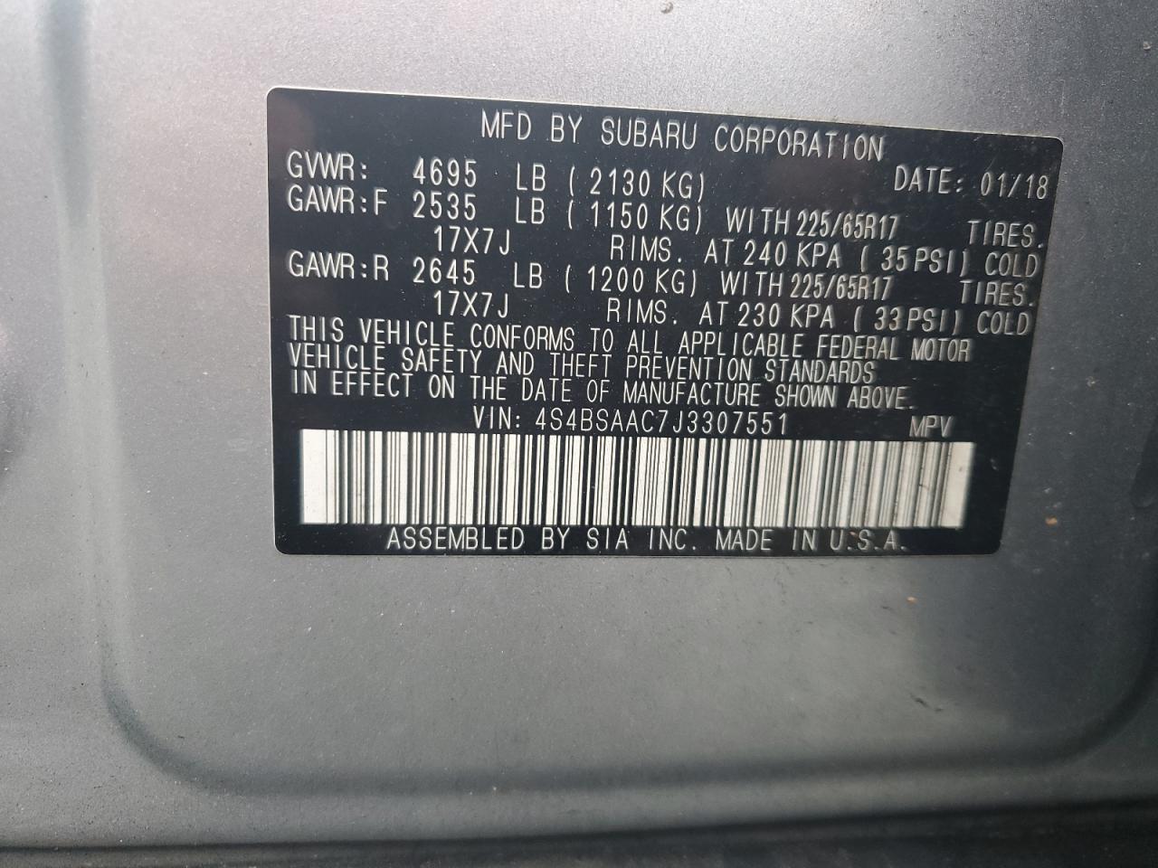 2018 Subaru Outback - Image 13
