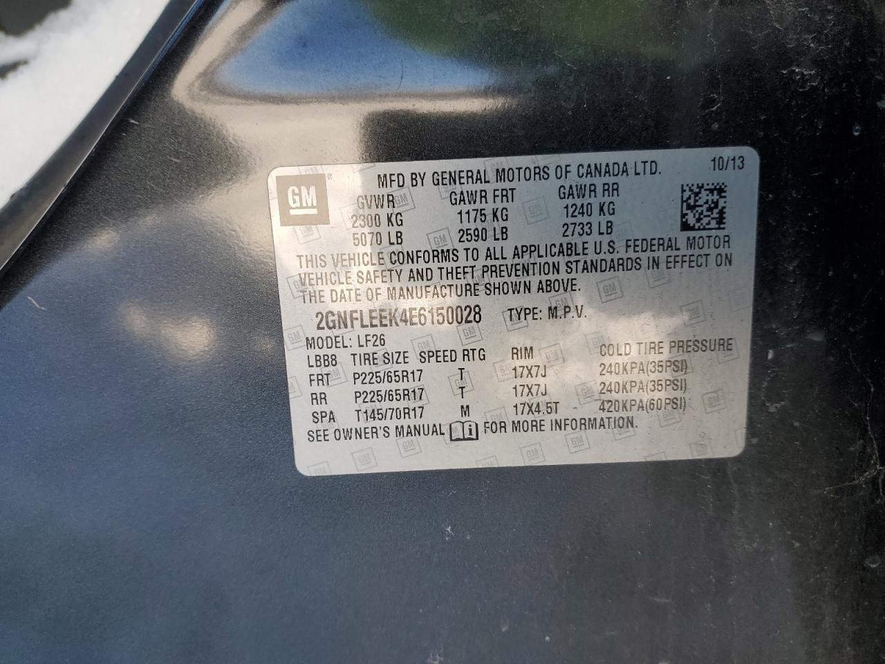 2014 Chevrolet Equinox - Image 13