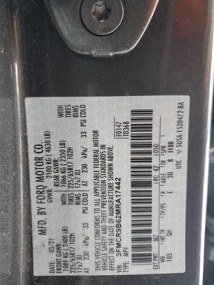 3FMCR9B62MRA17442 2021 FORD BRONCO - Image 14