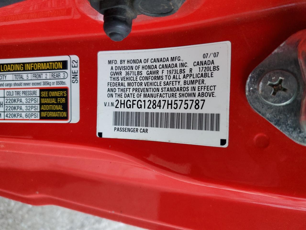 2007 Honda Civic - Image 12