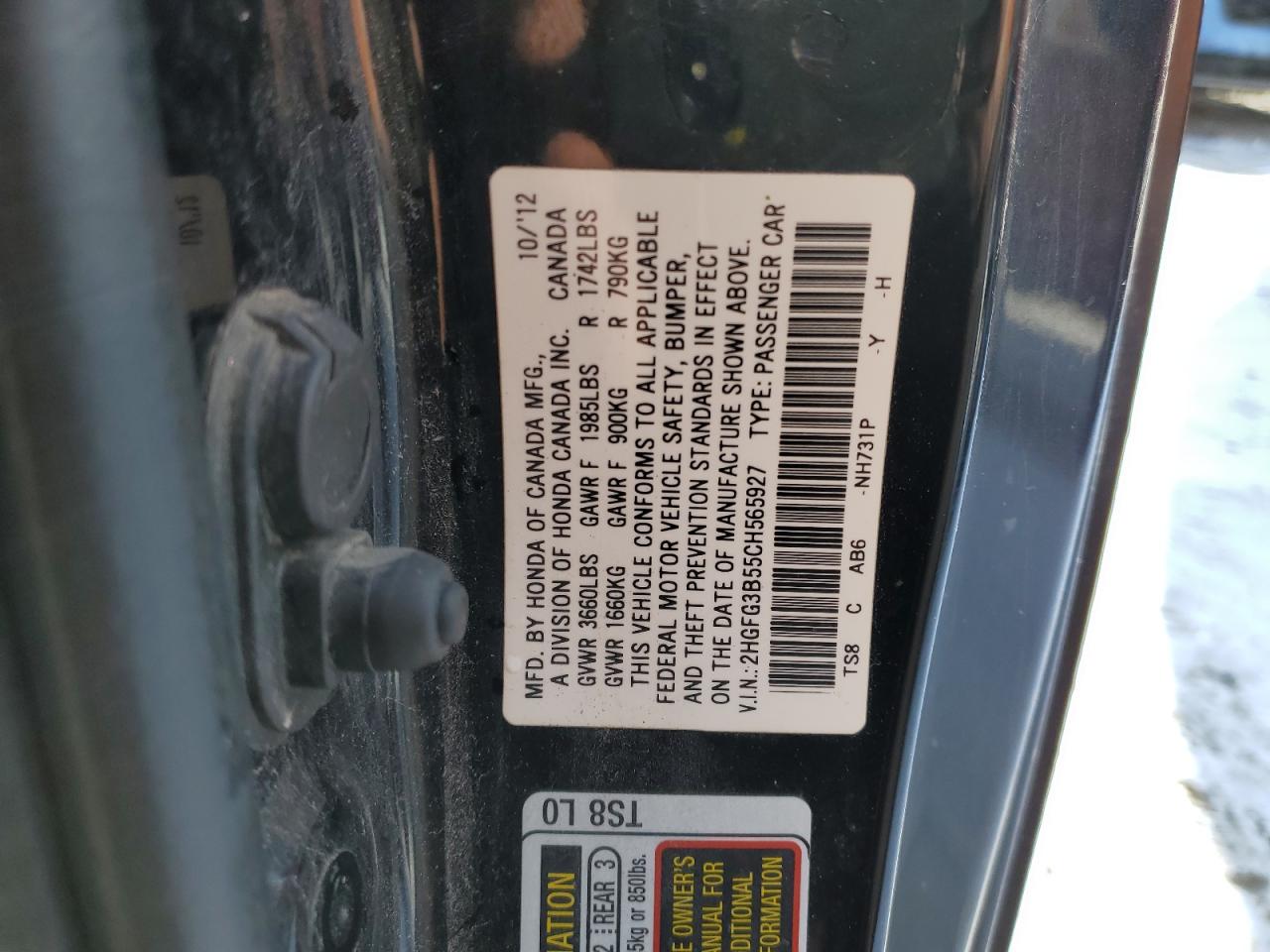 2012 Honda Civic - Image 14