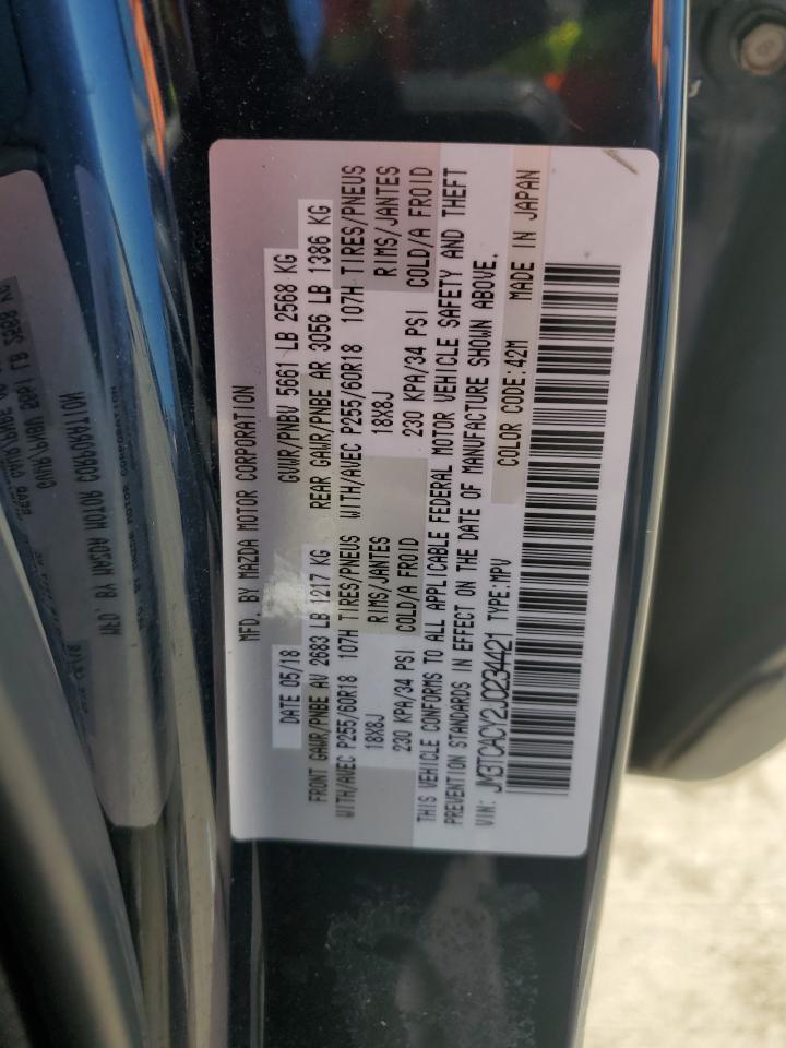 2018 Mazda Cx-9 Touring VIN: JM3TCACY2J0234421 Lot: 51177405