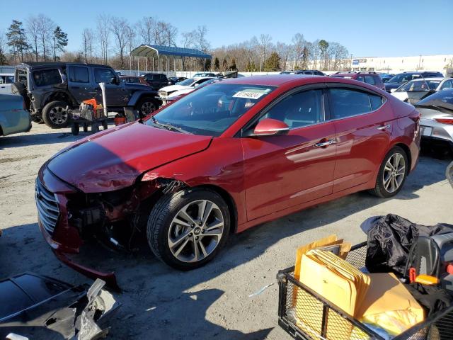 Sedans HYUNDAI ELANTRA 2017 Red