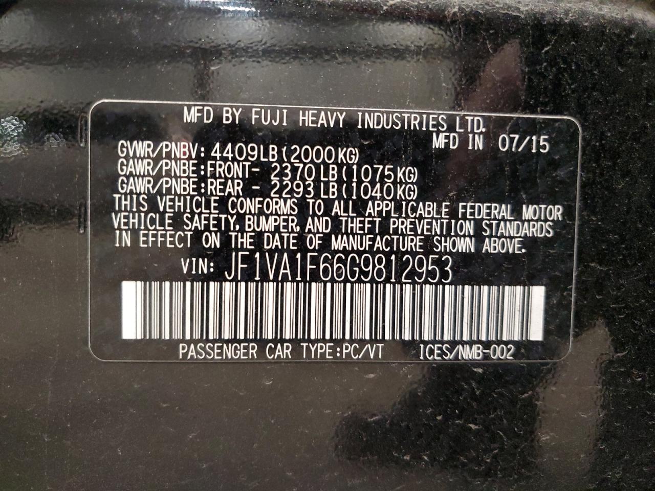 2016 Subaru WRX - Image 12
