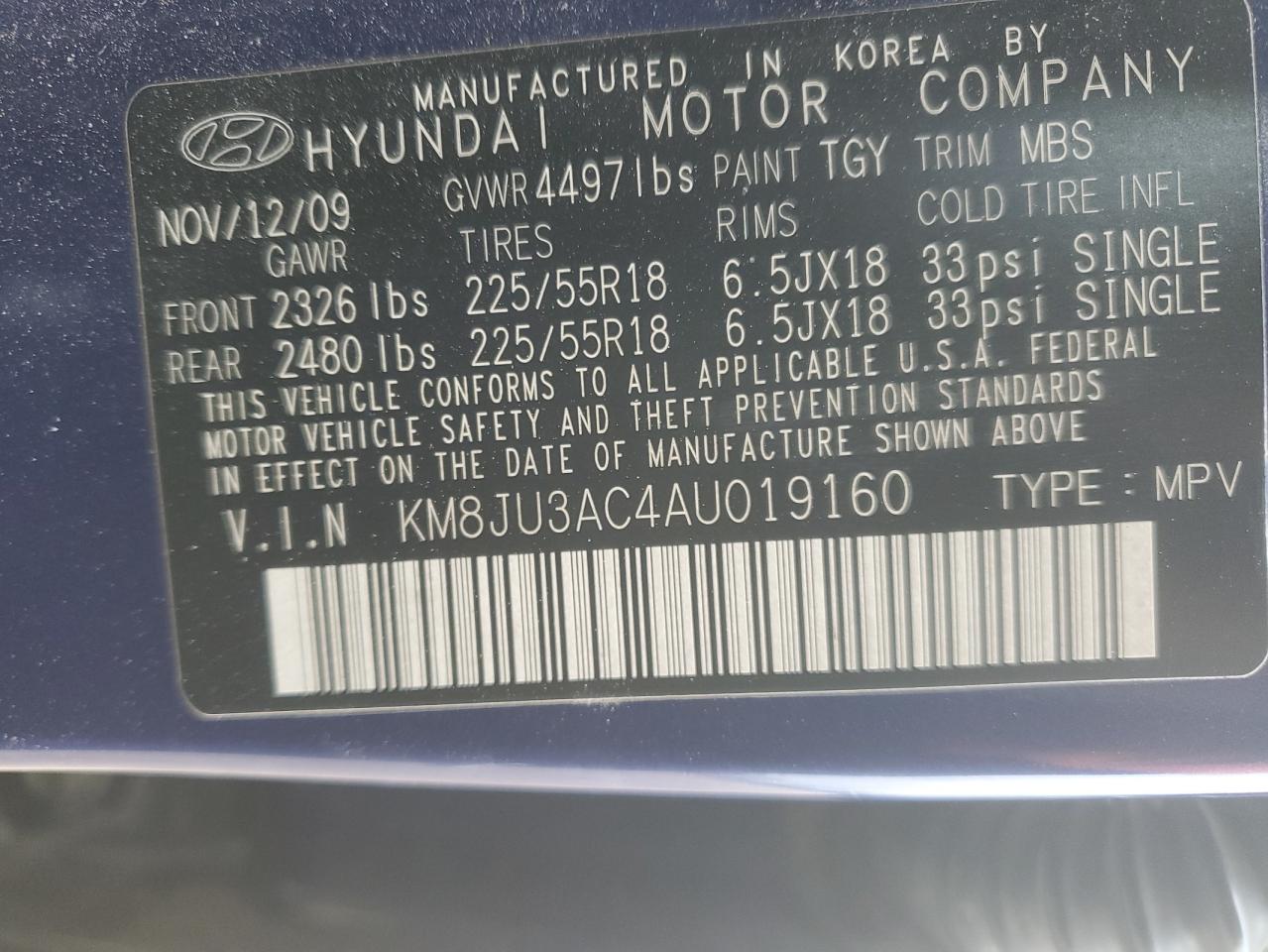 2010 Hyundai Tucson - Image 16