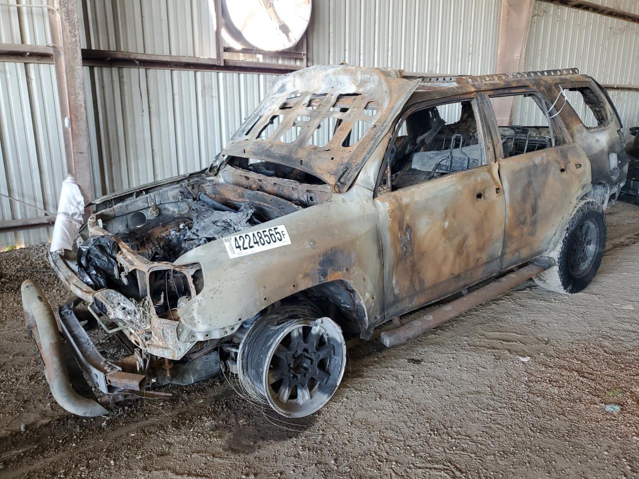 2017 Toyota 4Runner Sr5/Sr5 Premium de vânzare în Houston, TX - Burn