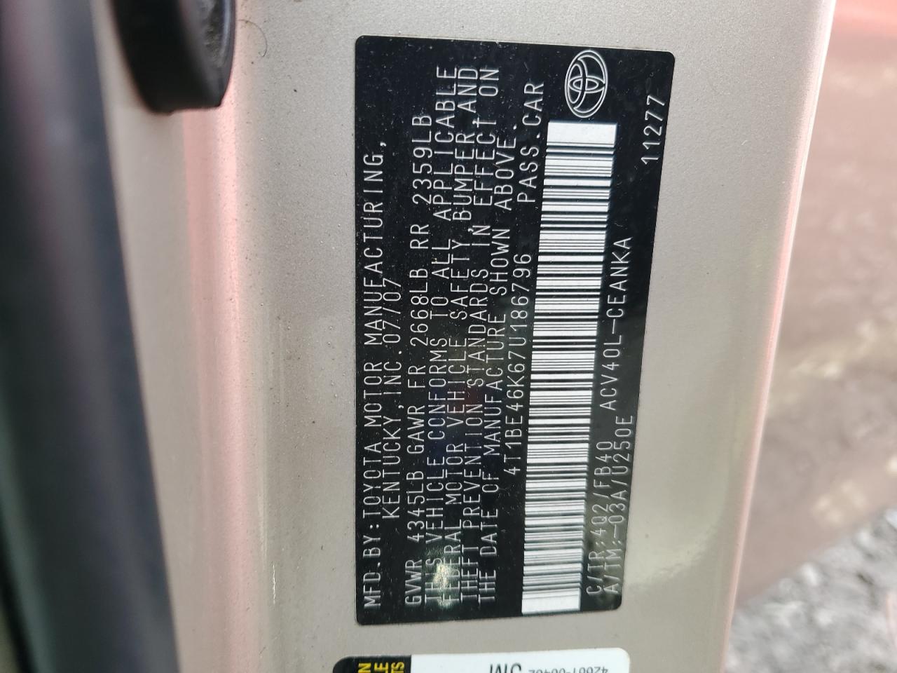 2007 Toyota Camry - Image 14