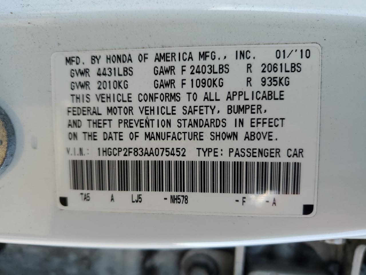 2010 Honda Accord - Image 13