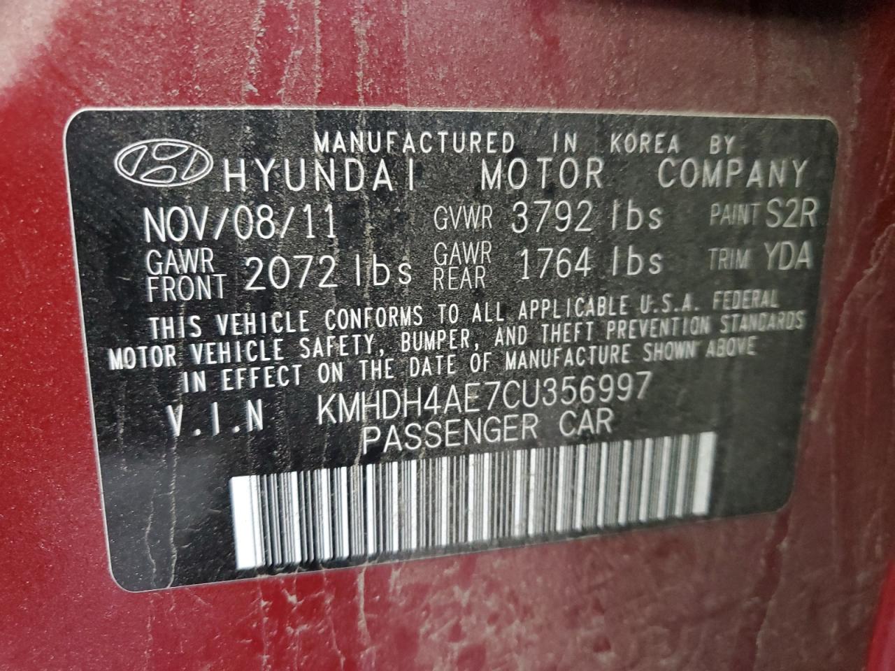 2012 Hyundai Elantra - Image 13
