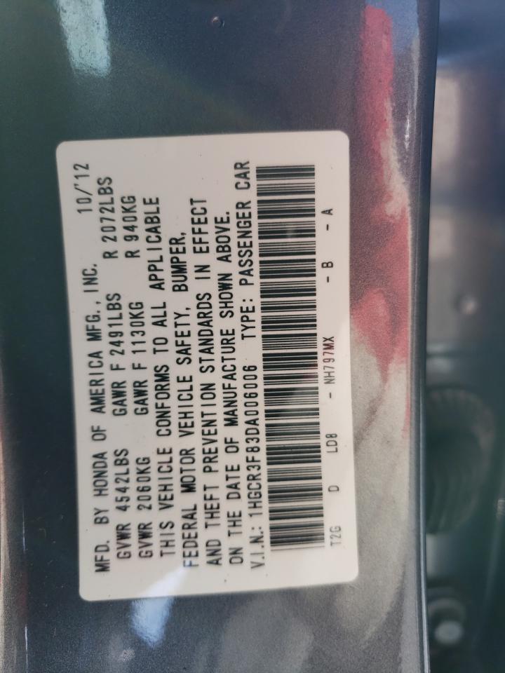 VIN 1HGCR3F83DA006006 2013 HONDA ACCORD no.13