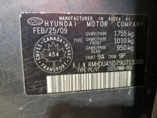 2009 HYUNDAI ELANTRA GLS
