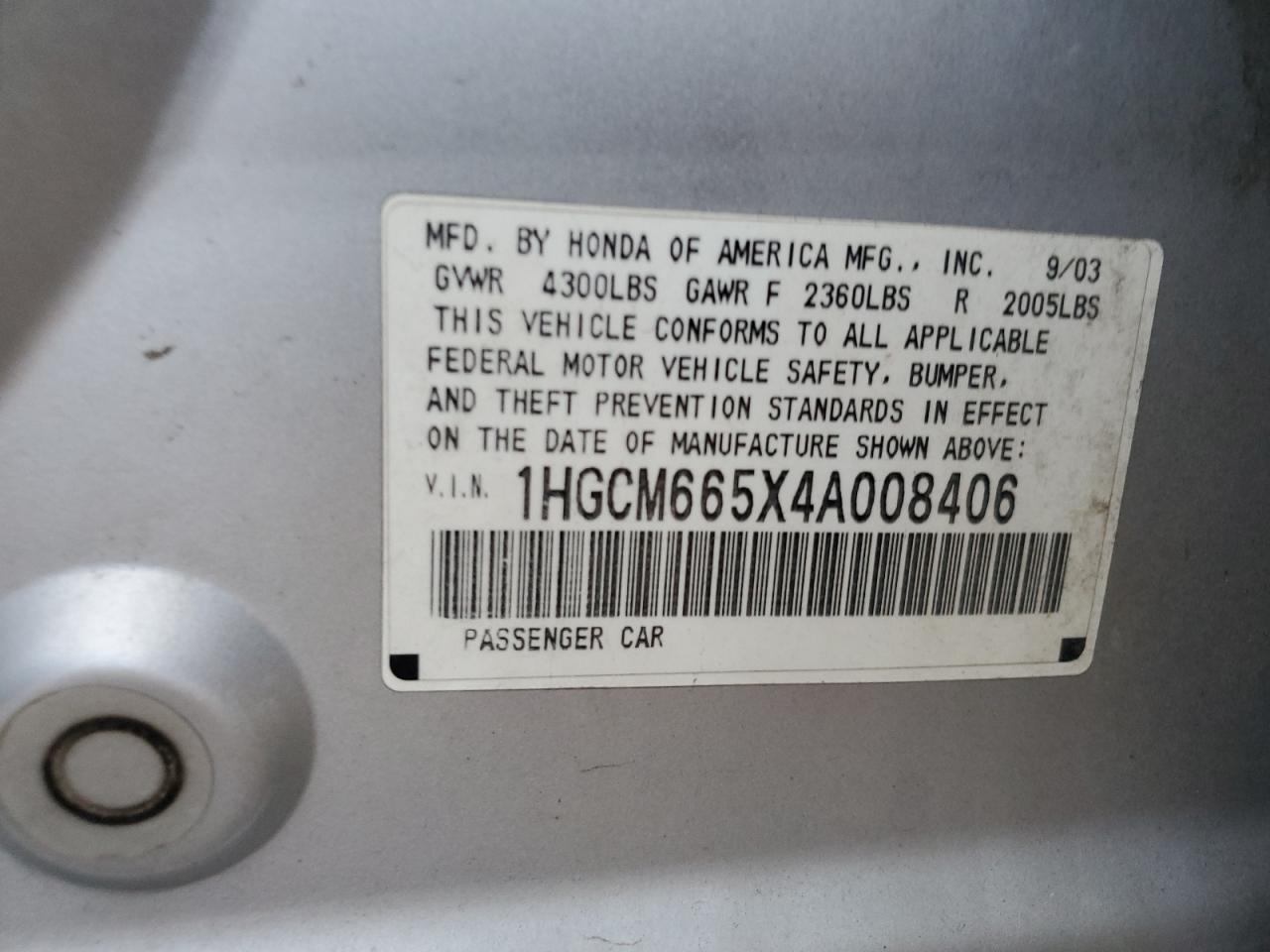 2004 Honda Accord - Image 12