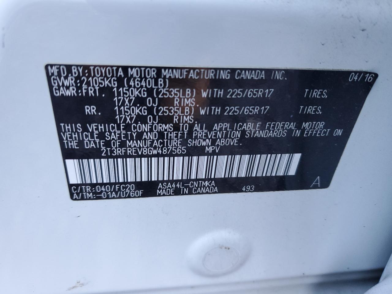 2016 Toyota RAV 4 - Image 13