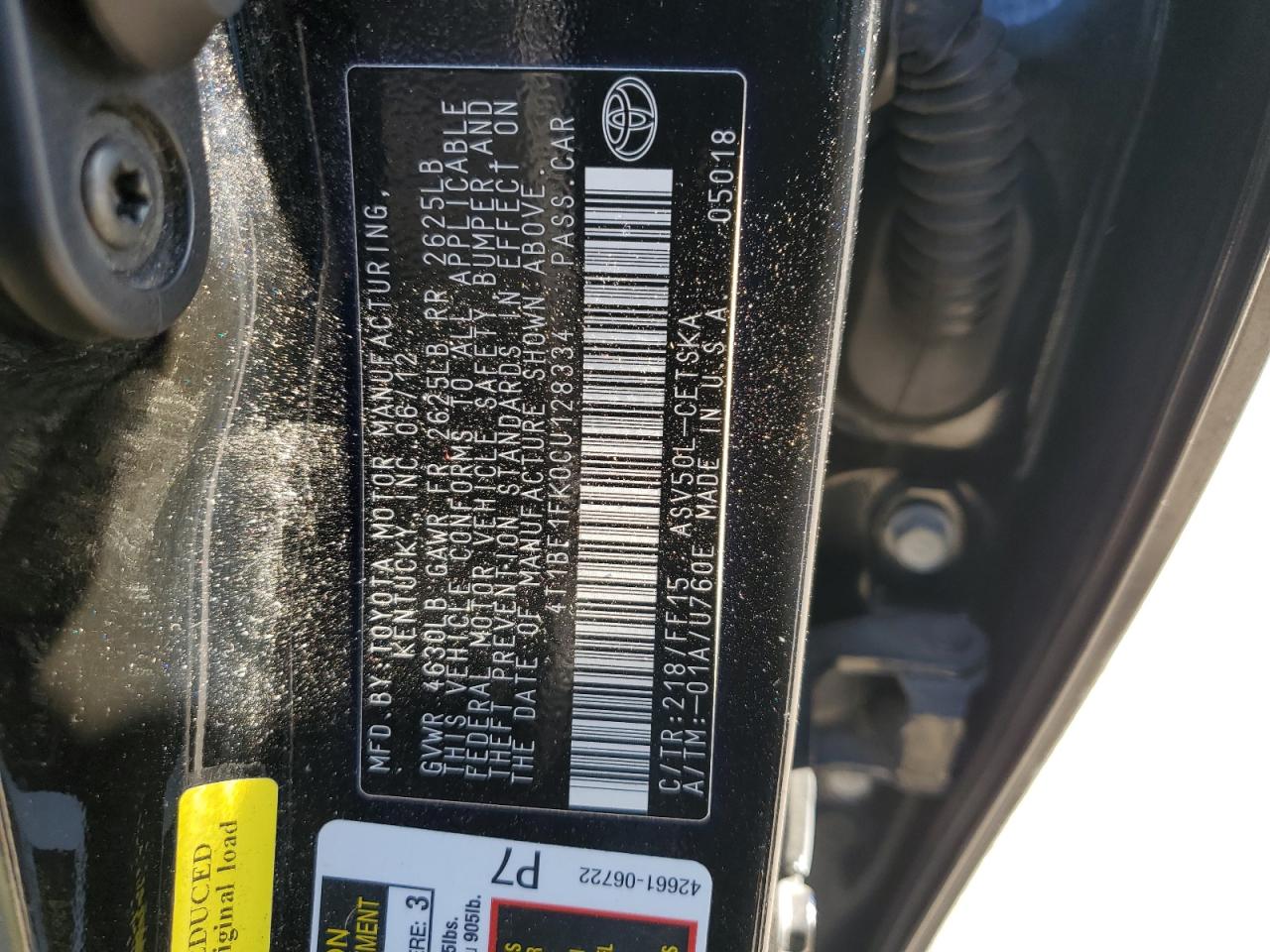 2012 Toyota Camry - Image 14