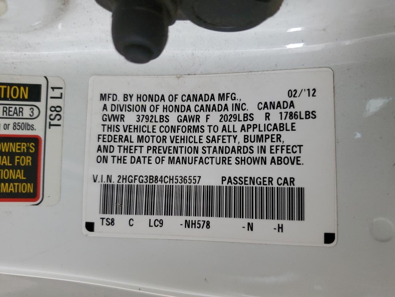 2012 Honda Civic - Image 12