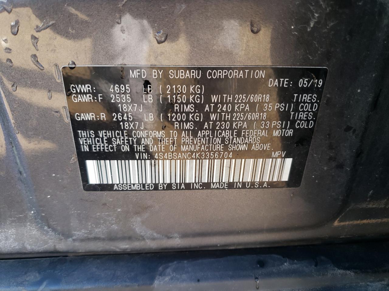 2019 Subaru Outback - Image 12