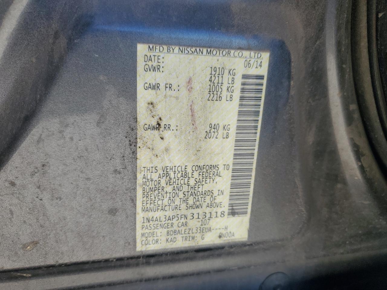 2015 Nissan Altima - Image 12