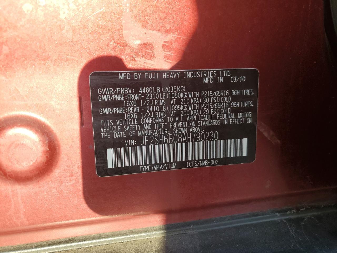2010 Subaru Forester - Image 14