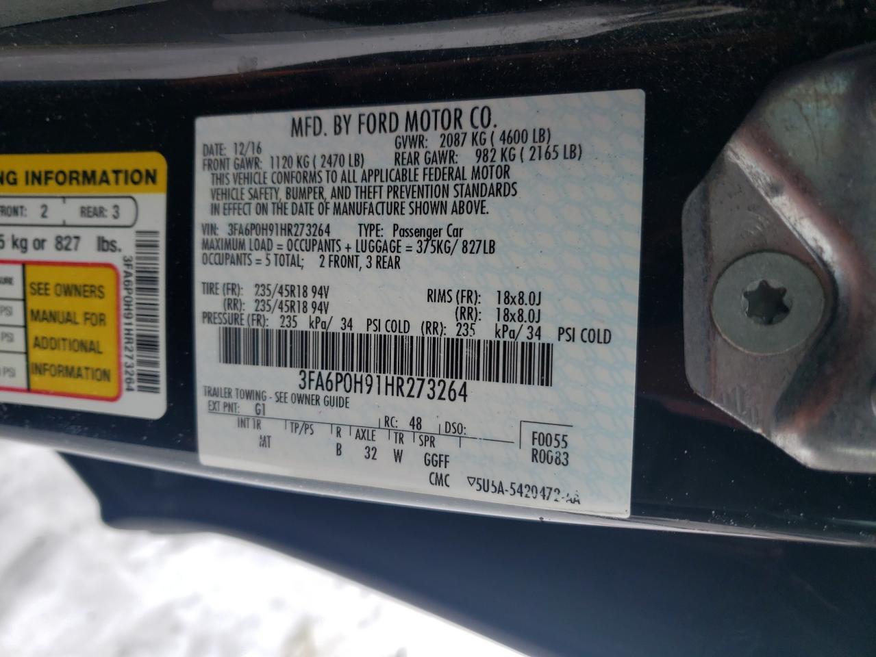 2017 Ford Fusion - Image 12