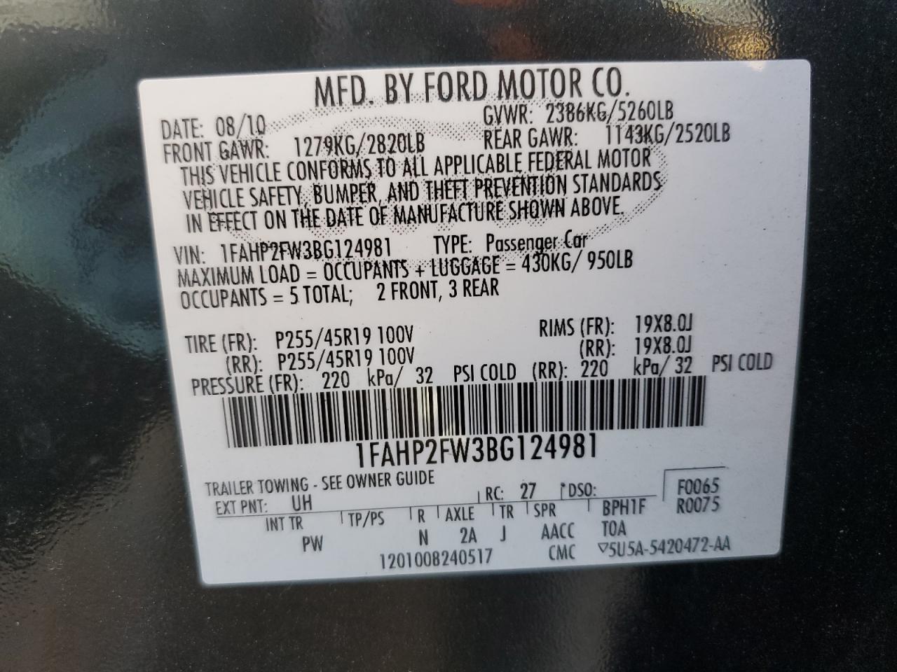 2011 Ford Taurus - Image 12