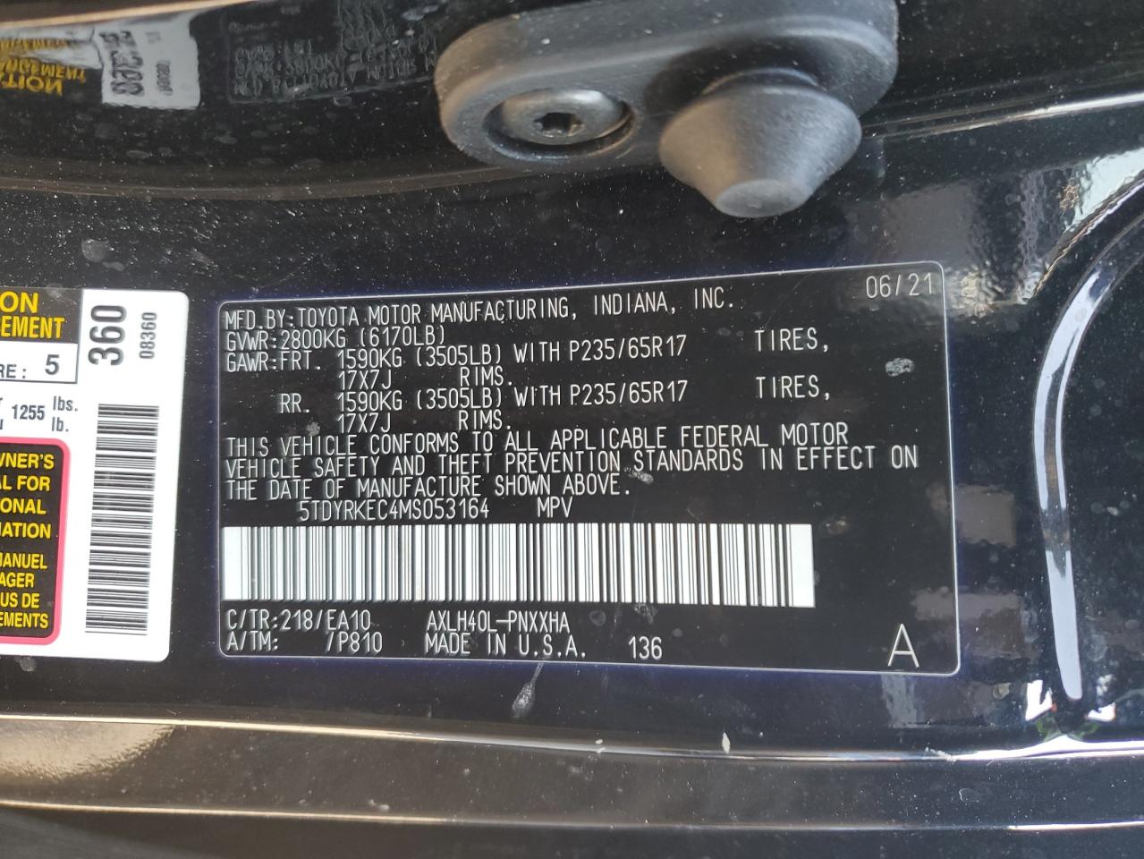 2021 Toyota Sienna - Image 13
