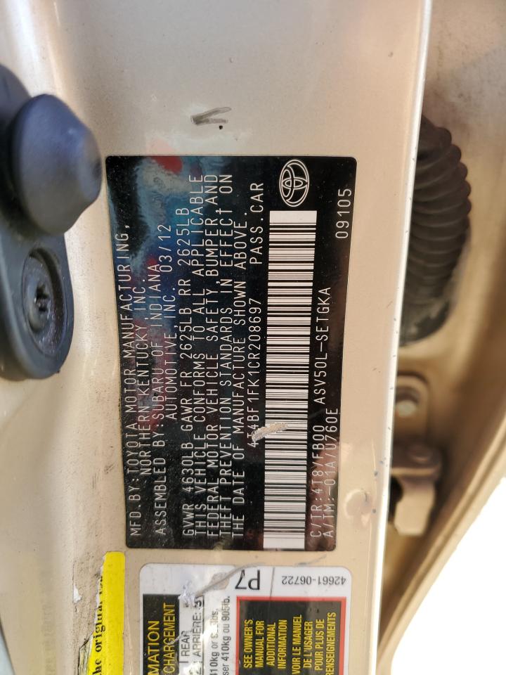 2012 Toyota Camry - Image 13