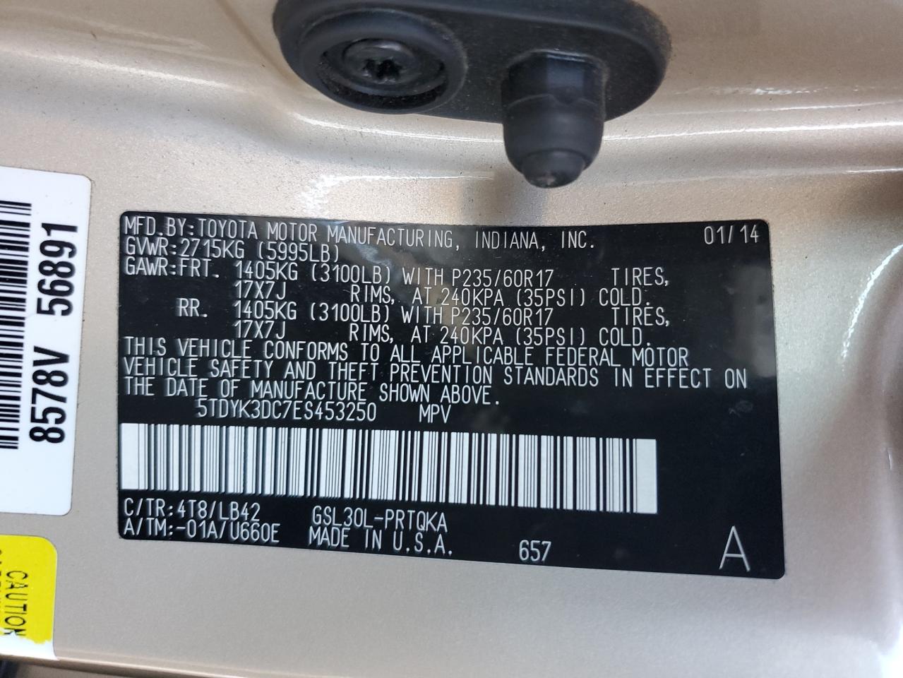 2014 Toyota Sienna - Image 13