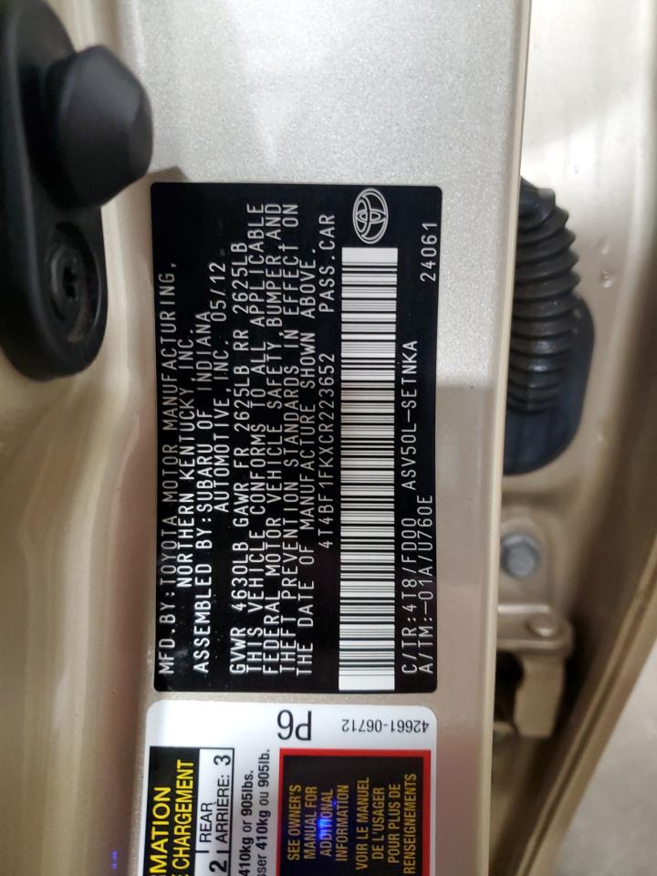 2012 Toyota Camry - Image 14