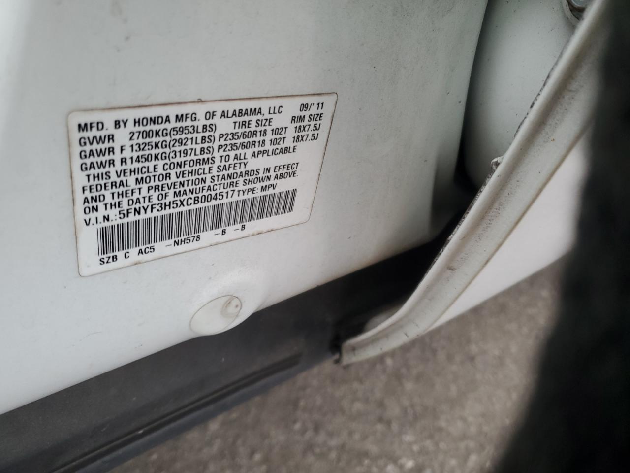 2012 Honda Pilot - Image 12