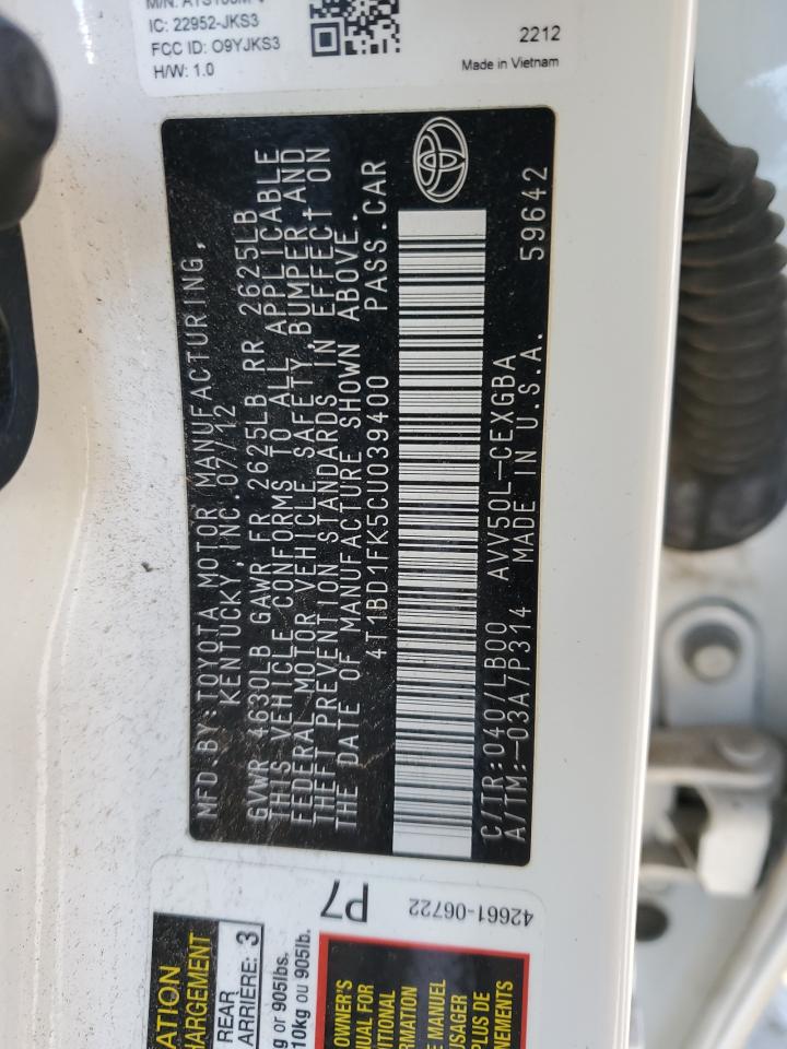 2012 Toyota Camry - Image 15