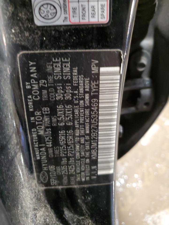 2007 Hyundai Tucson Gls VIN: KM8JM12B27U535469 Lot: 87515465