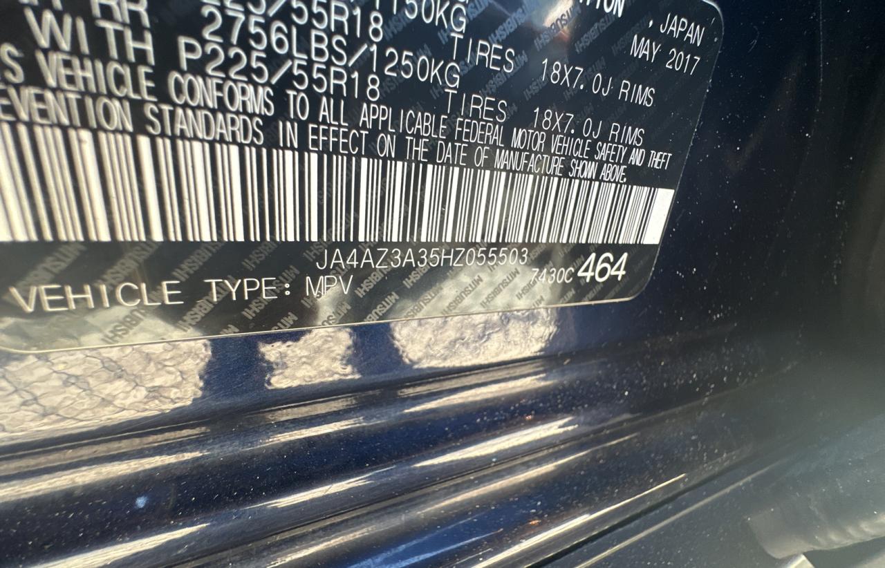 2017 Mitsubishi Outlander Se VIN: JA4AZ3A35HZ055503 Lot: 41823825